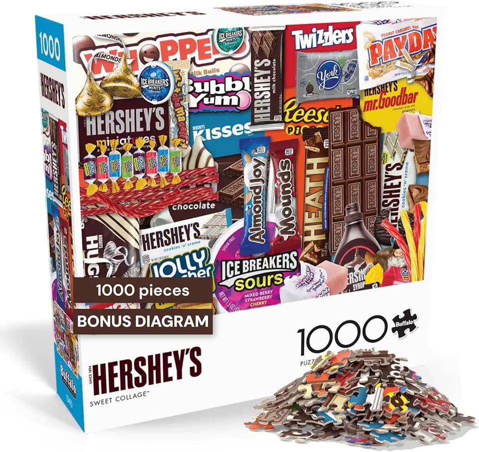 Buffalo Games Hershey's Sweet Collage, 1000 Piece Puzzle for Adults