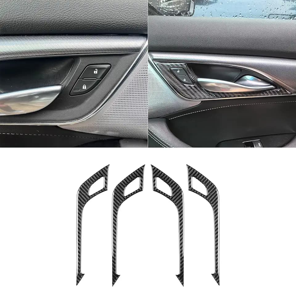 Inner Door Handle Trim for Cadillac CT5 2020-2026 Accessories Black