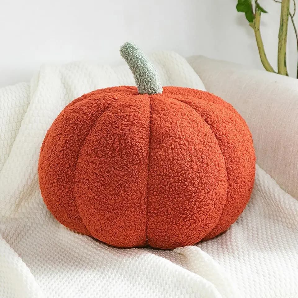 Kürbis Kissen Pumpkin Pillow Halloween Decoratio Orange 20cm