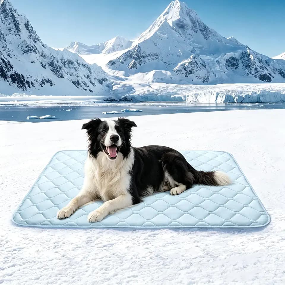 Buvlnee Dog Cooling Mat 2.0, 35x23in Portable Pet Cooling Mat for Dogs & Cats Q-Max>0.5, Durable Waterproof Washable Cooling Pad Non-Toxic