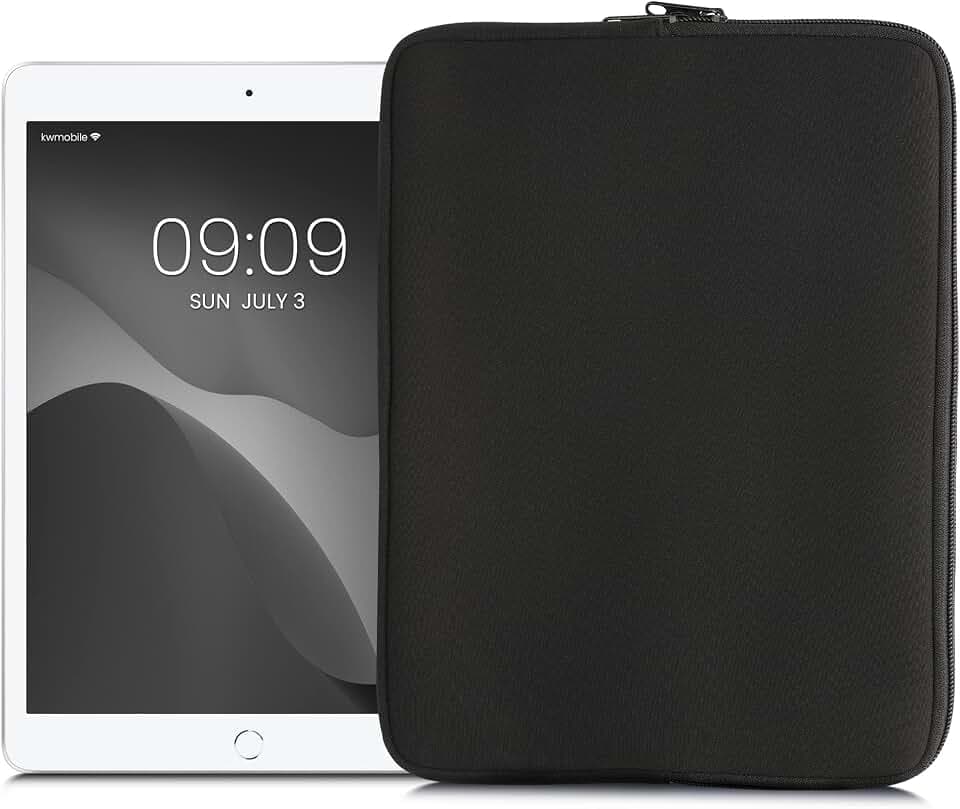 kwmobile Tablet Hülle kompatibel mit 12,4"-12,9" Tablet - Universal Neopren Tasche Cover Case - Schutzhülle Sleeve in Schwarz