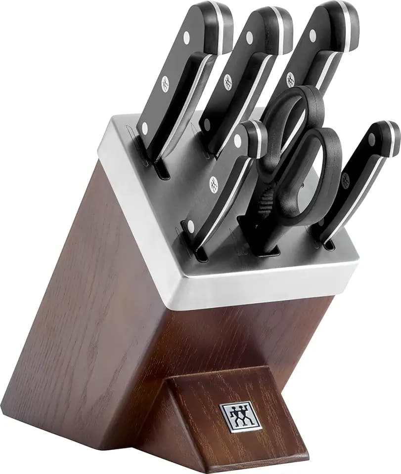 ZWILLING Gourmet Selbstschärfender Messerblock, 7-teilig, Made in Germany