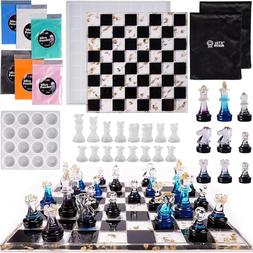 LET'S RESIN Schach Epoxidharz Formen
