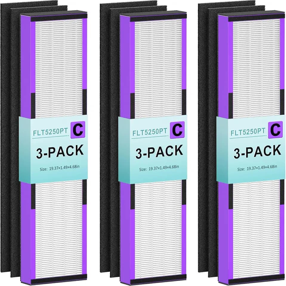 3 Pack FLT5250PT Replacement Filter C Pet, for Germ-Guardian AC5000