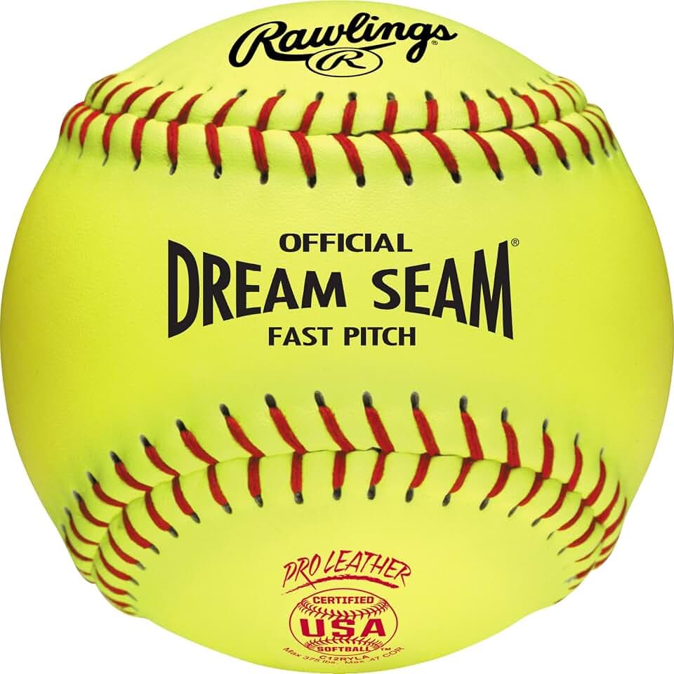 Rawlings | Official USA Pro Leather Dream Seam Fastpitch Softballs | USA/ASA | C12RYLA | 12" | Multiple Count Options
