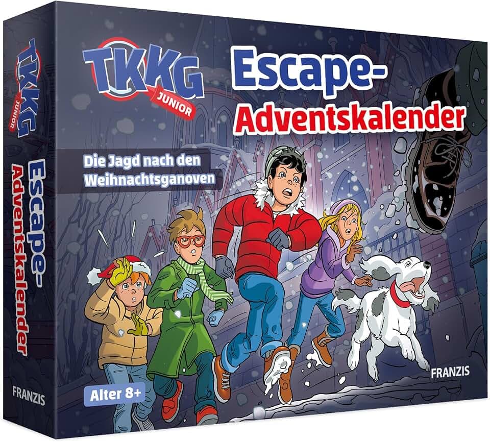 FRANZIS 67240 - TKKG Junior Escape-Adventskalender: Die Jagd nach den Weihnachtsganoven