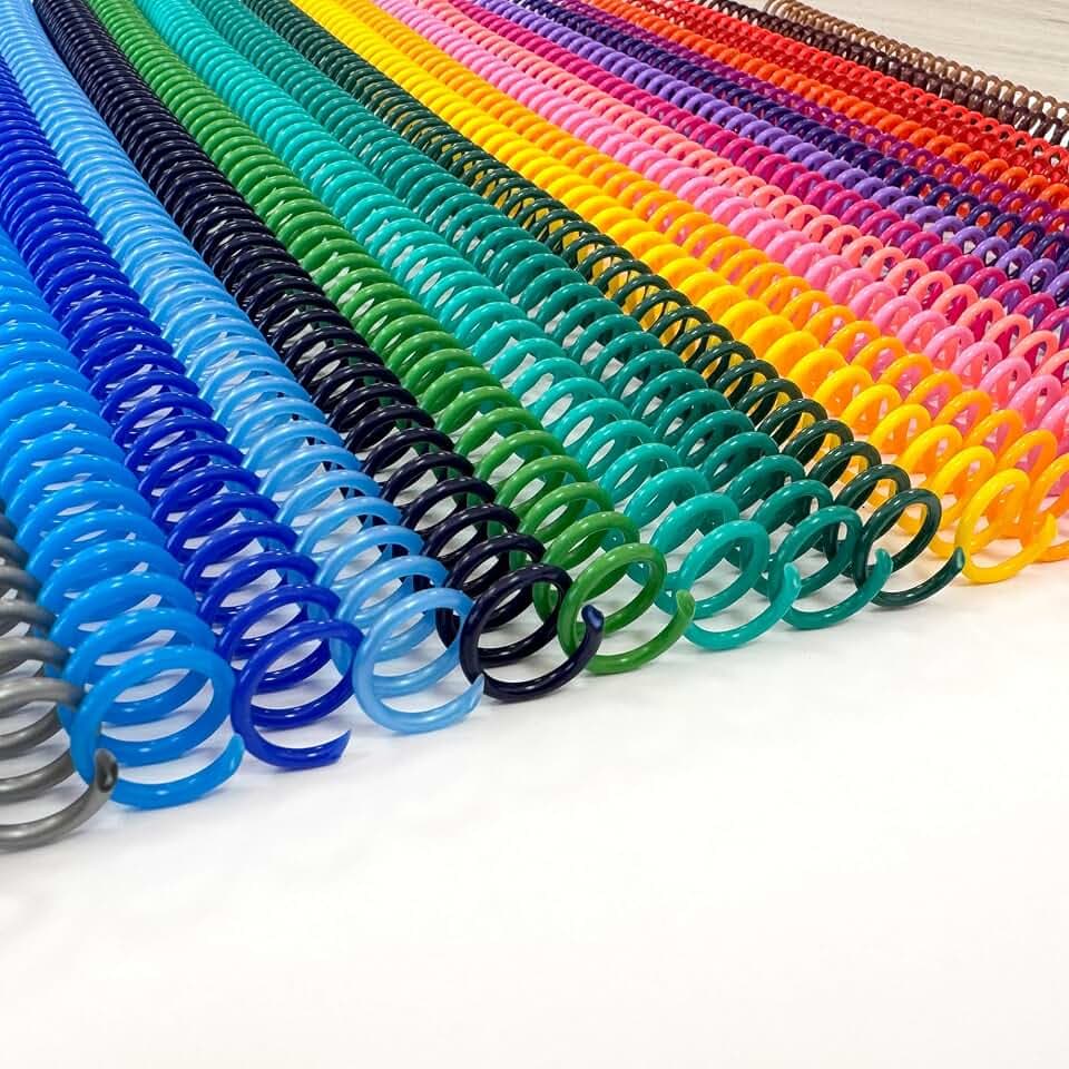 DHP - Spirale aus Kunststoff 5:1, 16 mm, A4, Minipack, Sortiment, Box 25, Standardfarben
