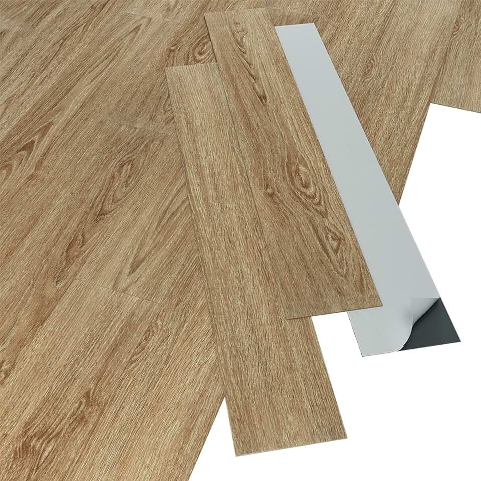 ARTENS - PVC Bodenbelag - Selbstklebende Dielen - Medio - SADEMA - Dicke 2 mm - 2,23 m²/16 Dielen - Naturholz Effekt