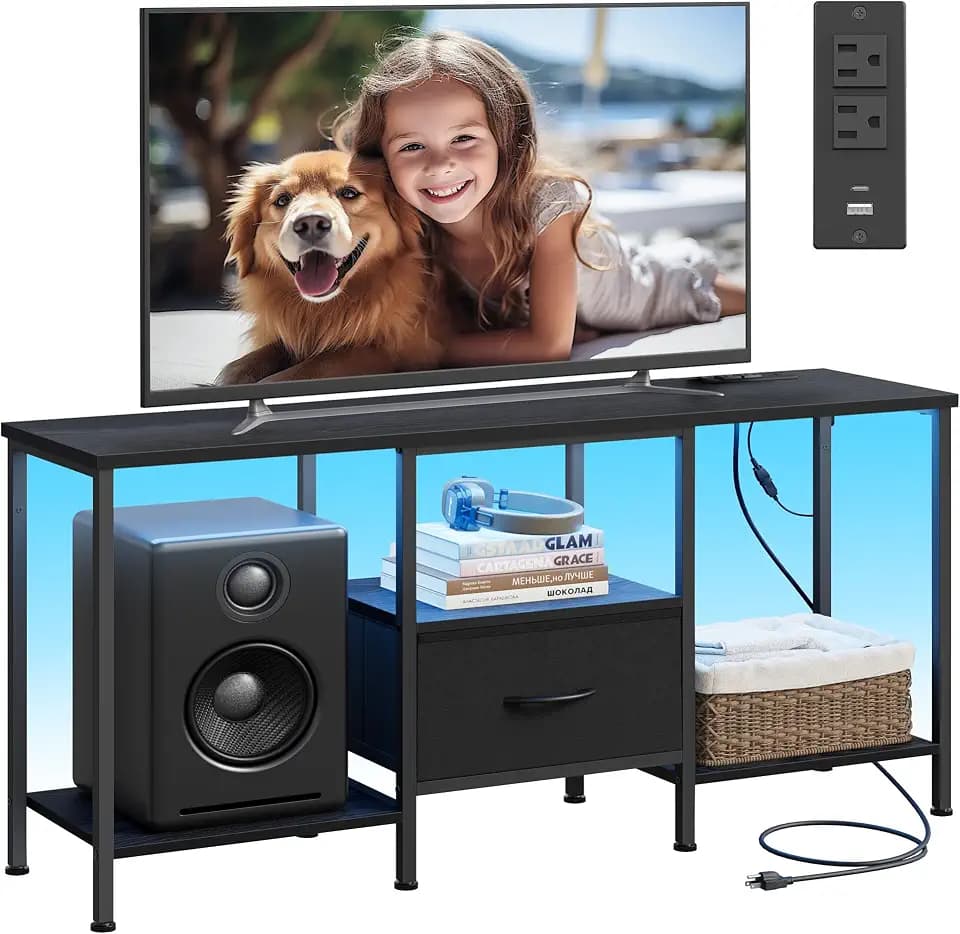 SONGMICS TV Stand for TVs Up to 55 Inches