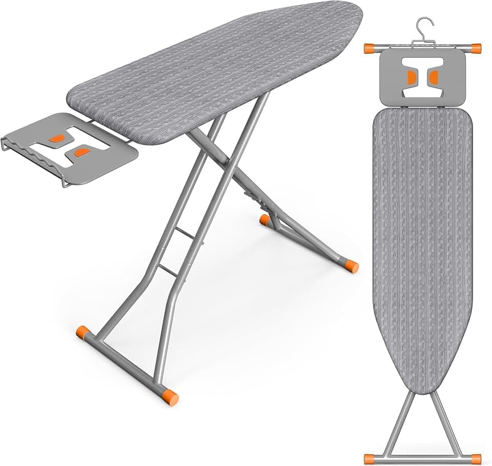 SONGMICS Ironing Board, Foldable, with Stable Iron Rest, 43 x 13 Inches