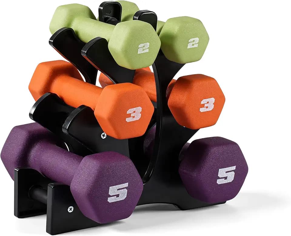 CAP Barbell Neoprene Dumbbell Weights Pairs & Sets | Color Series