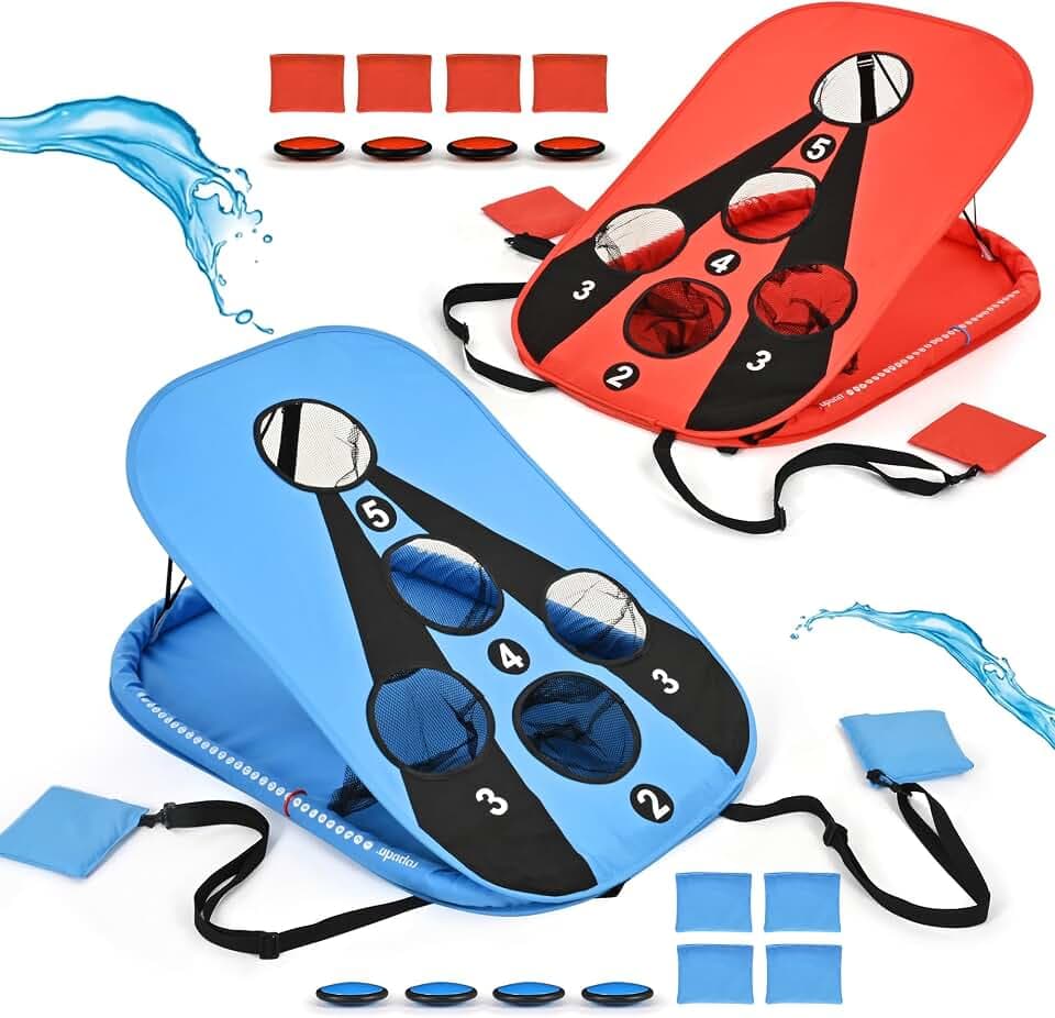ropoda Pool Cornhole Board Set, 3ft x 2ft Corn Hole Games for Adults