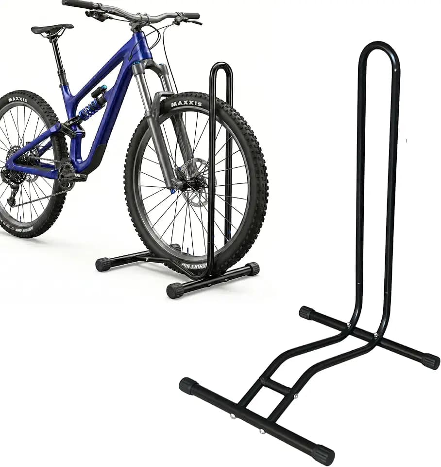 Relaxdays Fahrradständer, 29 Zoll, Reifenbreite bis 6,5 cm, schwarz