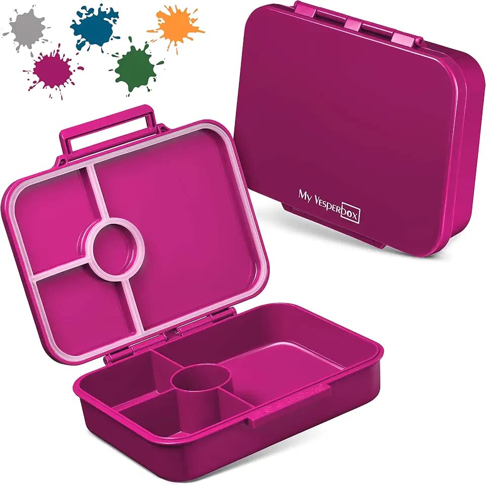 My Vesperbox® Brotdose für Kinder mit Fächern [BIA] - Lunchbox mit Trennfächern - Bento Box - Jausenbox - Brotzeitbox für Schule & Kindergarten - Vesperdose für Jungen & Mädchen