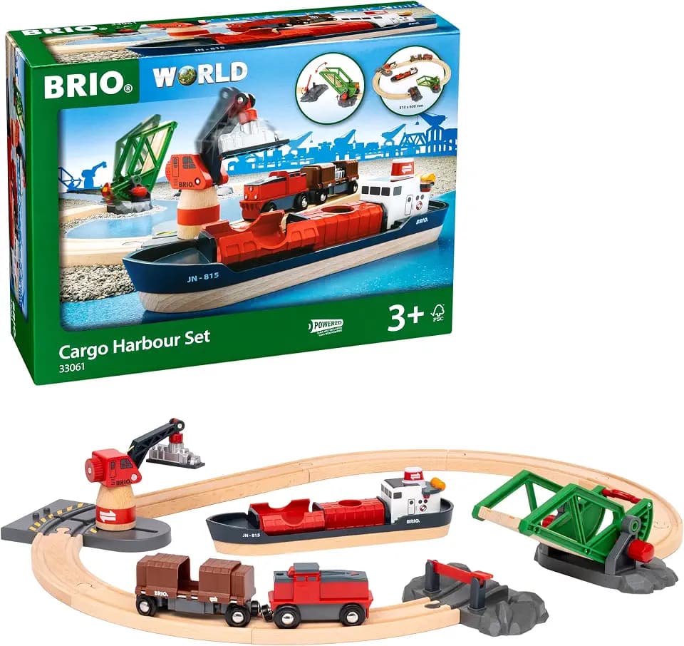 BRIO World Container Hafen Set - Spielzeug ab 3 Jahre