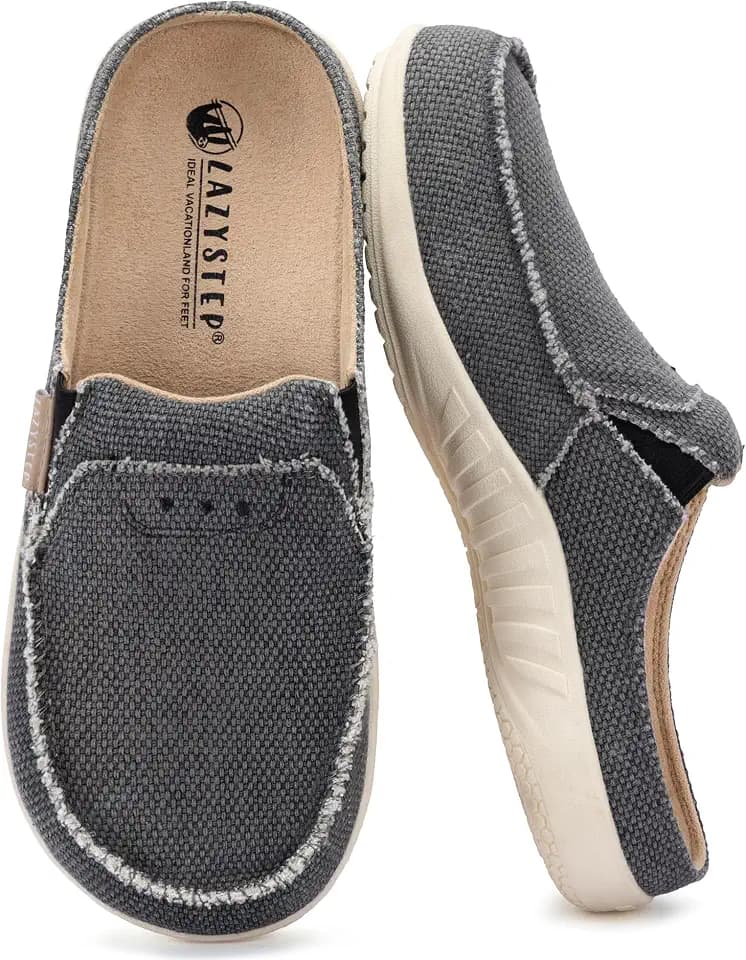 LazyStep Men's Slippers with Arch Support Trevor Orthopedic House Shoes