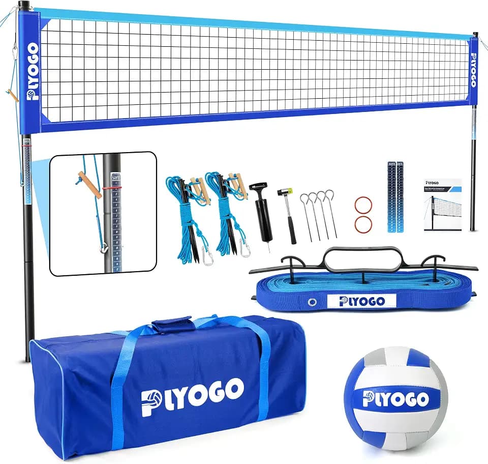 Heavy Duty Volleyball Net for Backyard&Outdoor,Anti-Sag Design