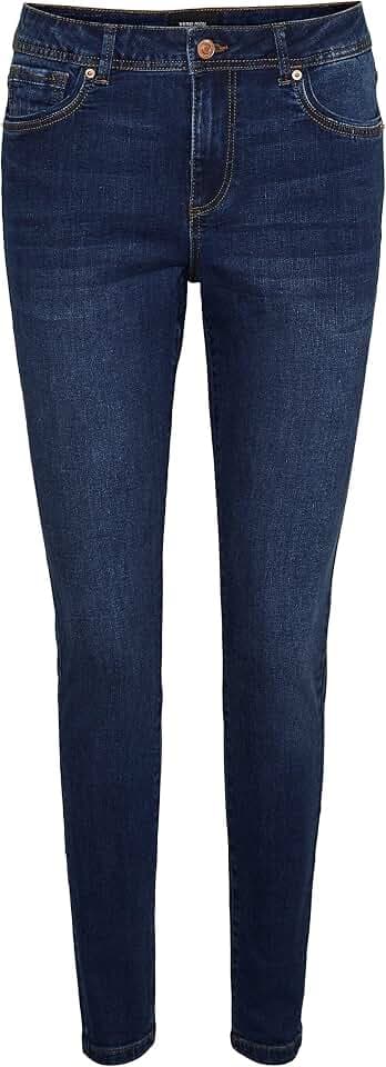 VERO MODA Damen VMTANYA MR S Piping Jeans VI207 GA 10225234