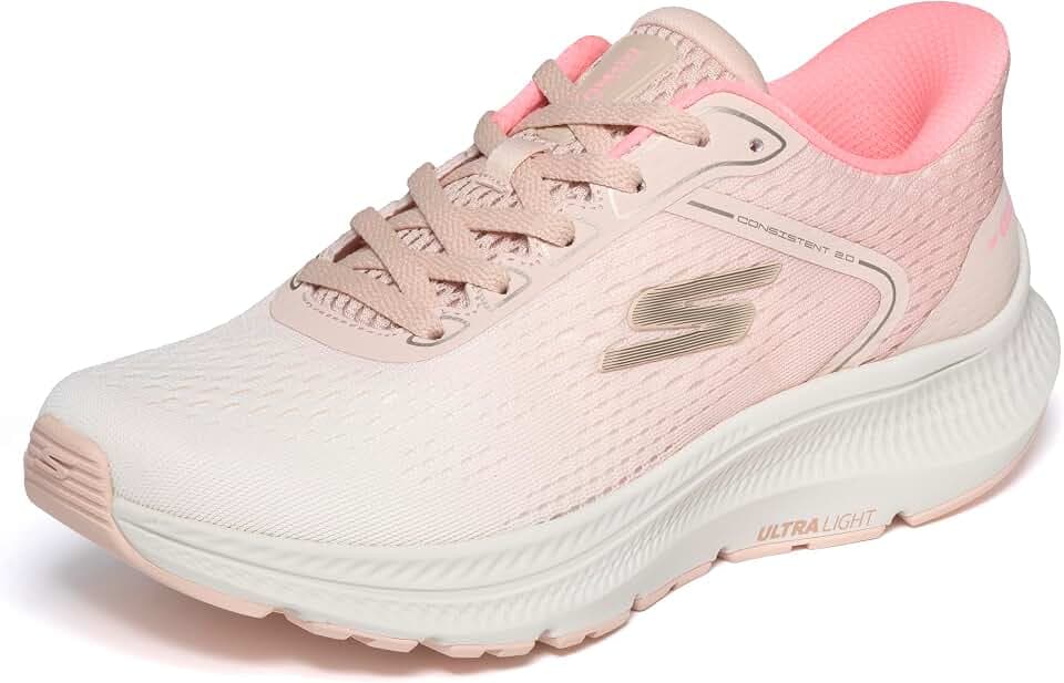 Skechers Damen Go Run Consistent 2.0 Lace Up Slip-InTurnschuhe