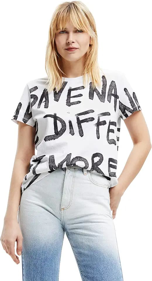 Desigual Damen Short Sleeve T-Shirt