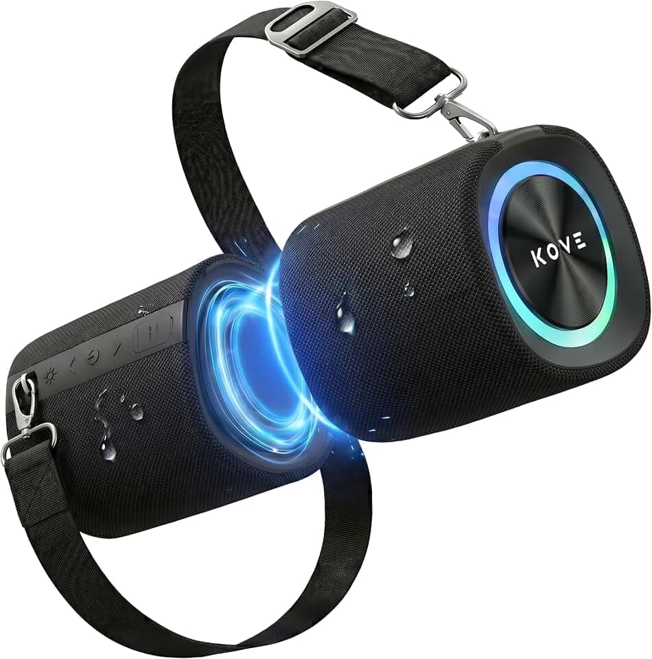 KASITA KOVE Split Bluetooth Speaker System, 70W Surround Sound (Black)
