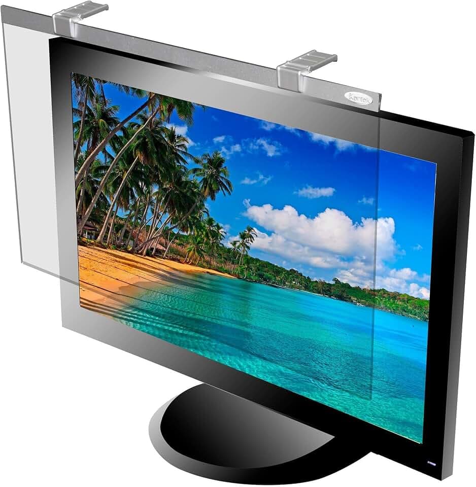 Kantek LCD Protect Deluxe Anti-Glare Filter for 24-Inch Widescreen Monitors (16:10 and 16:9 Aspect Ratios) (LCD24W),Silver