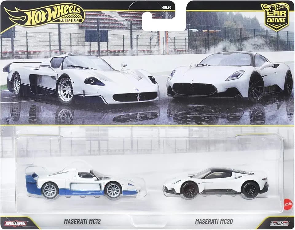 Hot Wheels Premium Maserati 2er-Pack: 2004 Maserati MC12 und MC20