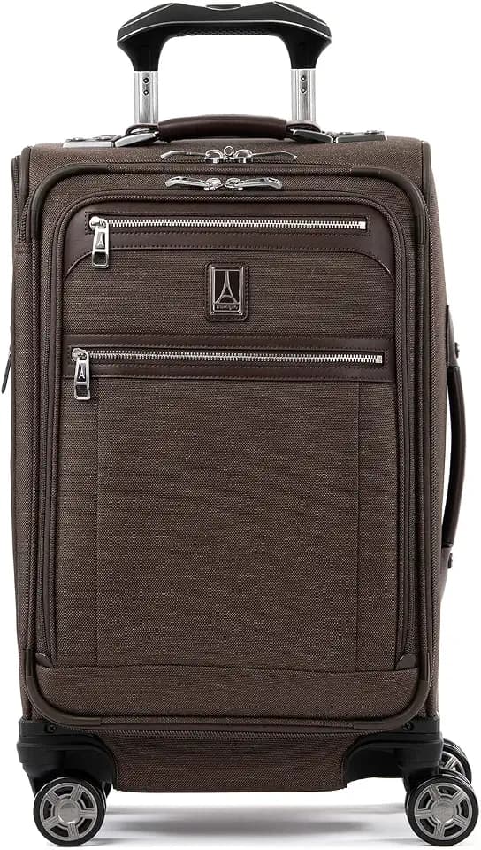 Travelpro Platinum Elite Carry-On Luggage Spinner, Espresso, 21-Inch