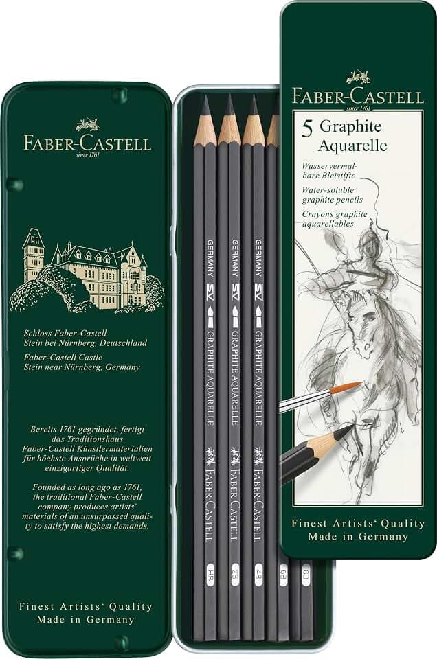 FABER-CASTELL - Bleistifte Set Graphite Aquarell 5-teilig
