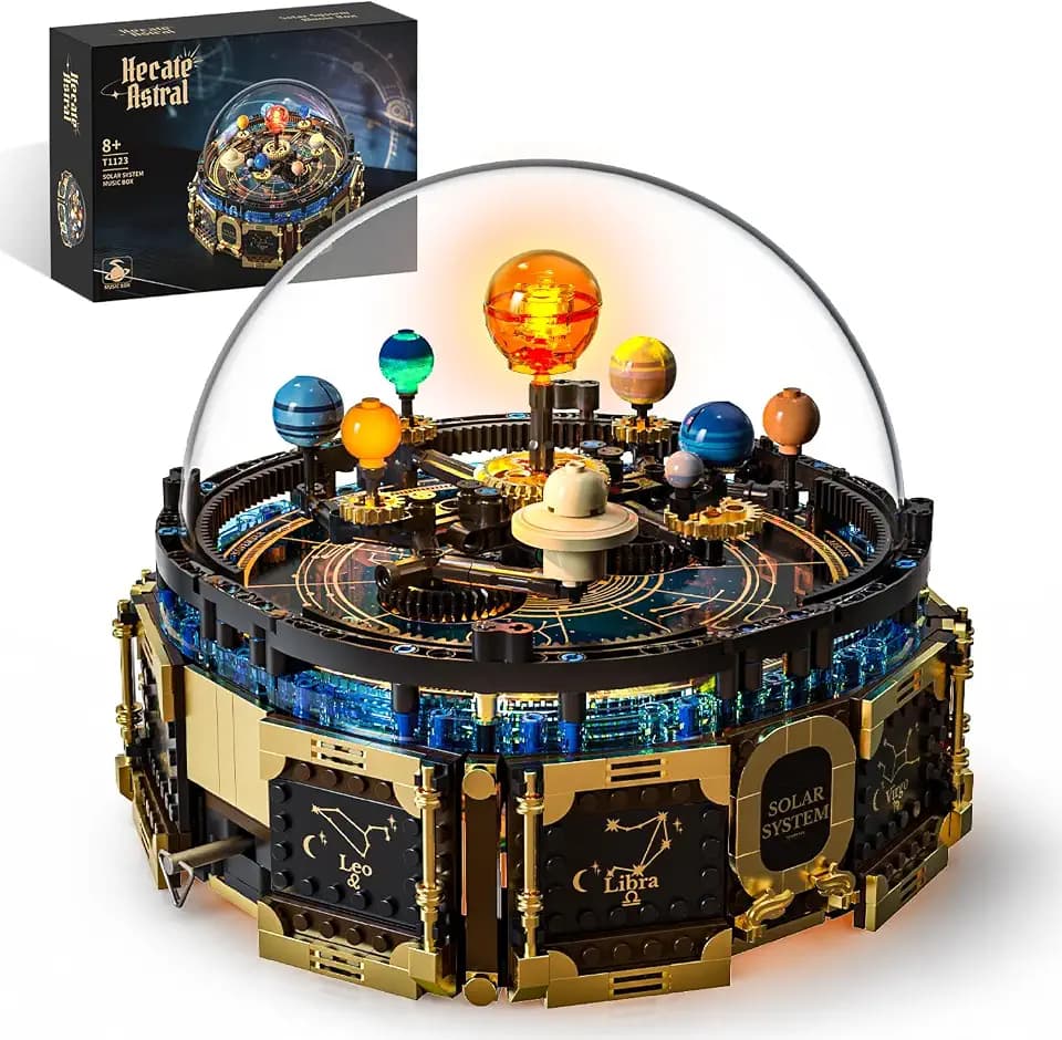 Technik Sonnensystem Modell ab 6 8 10+ Jahre Jungen Kinder, Space Musikbox