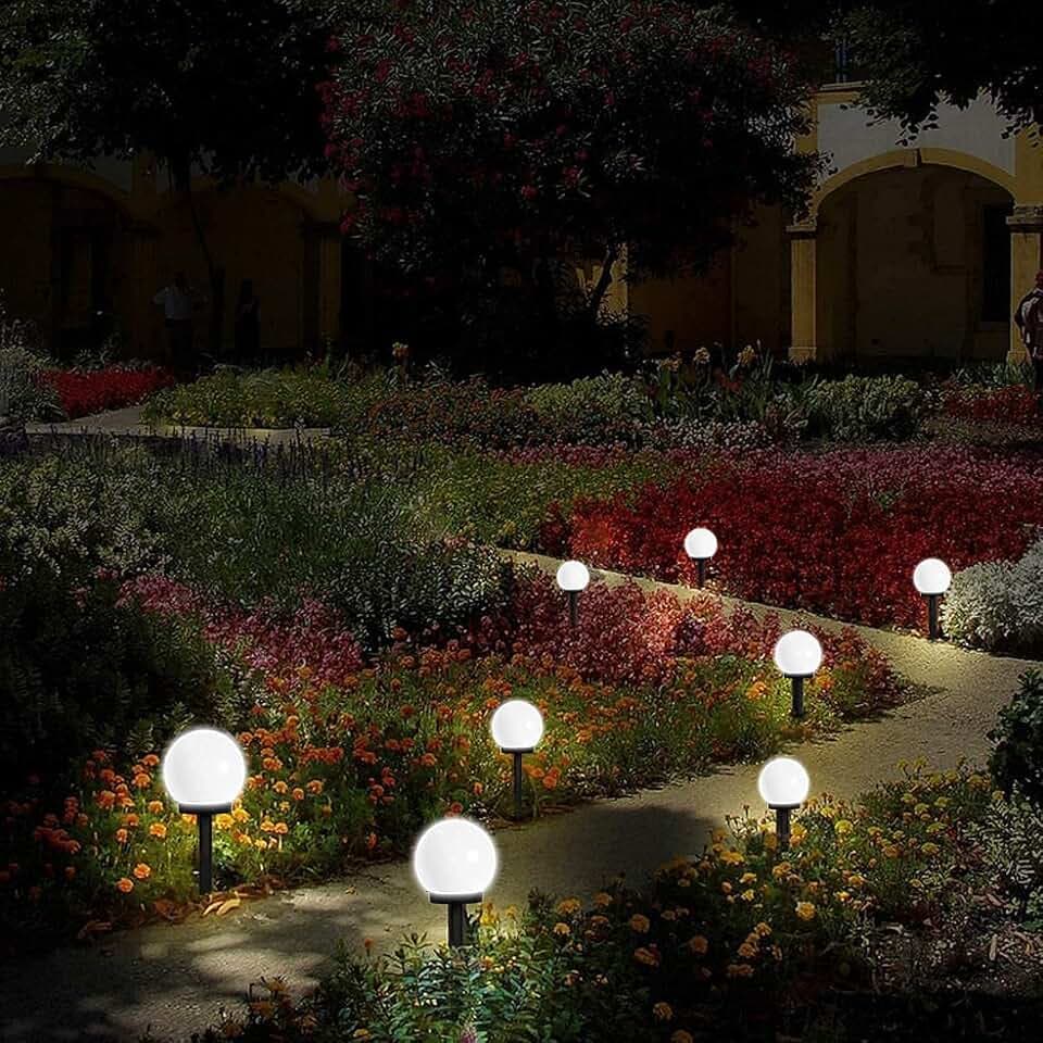 Solar Gartenleuchte wasserdicht, 8 Stück