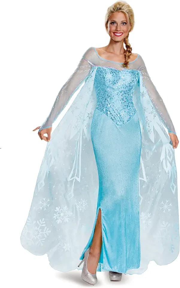 Disney Disguise Women's Elsa Prestige Adult Costume