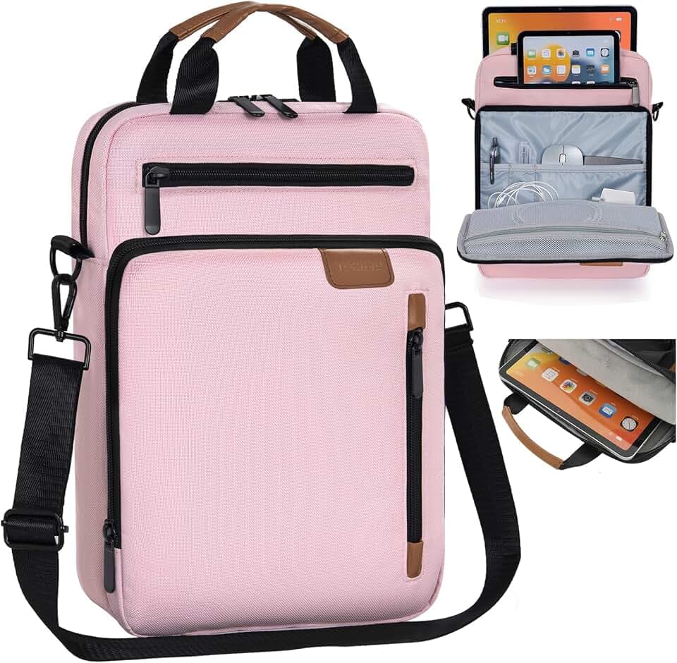 TORIBIO 9-11 Inch Tablet Sleeve Bag Padded Travel Carrying Case