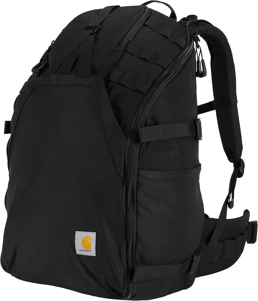 Carhartt 45L Nylon Internal Frame Hiking Backpack Black