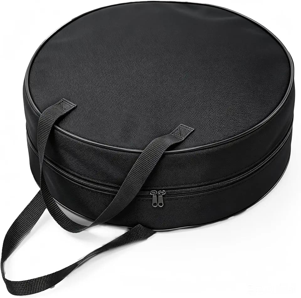 Round Cable Organizer Bag, Jumper Cable Bags, 600D Oxford Cloth Waterproof Jumper Cable Storage Bag, Car Accessories EV Charger Case Bag with Shockproof Design for Electric Vehicle Charging
