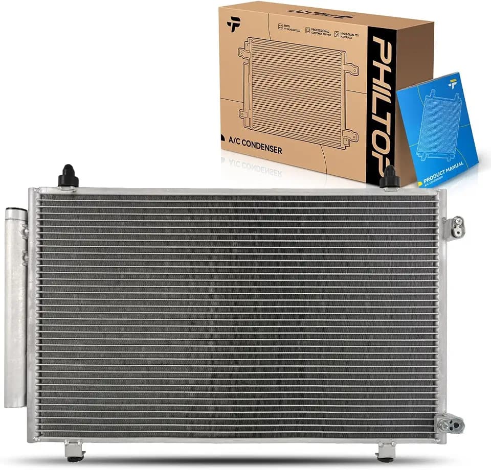 PHILTOP Air Conditioning A/C Condenser for Toyota Corolla 2003-2004