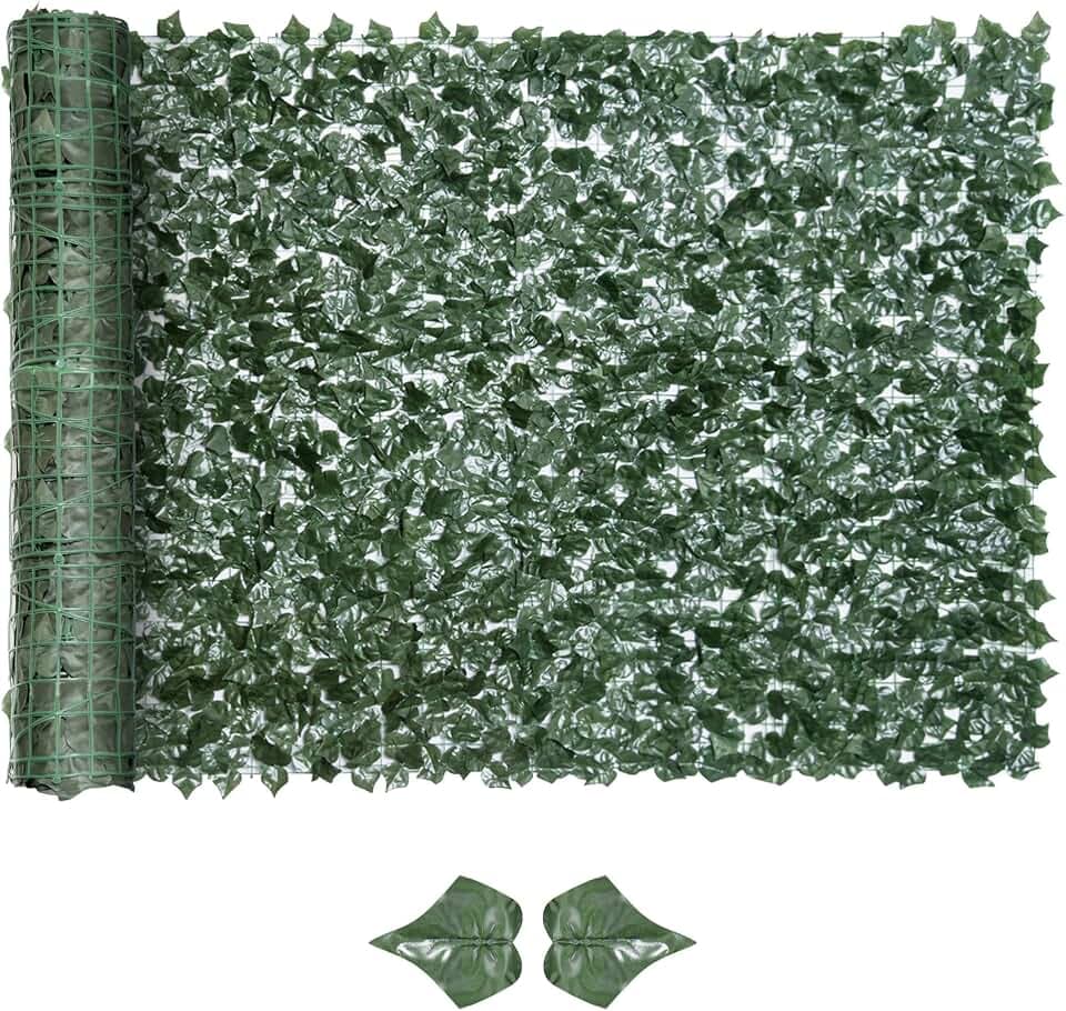 Outsunny Künstlicher Hecken Sichtschutz UV Geschützt 300 x 150 cm Grün
