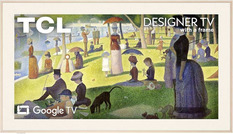 TCL 55" Designer Series Picture Frame TV, QLED 4K, 55A300L, 2026 Version
