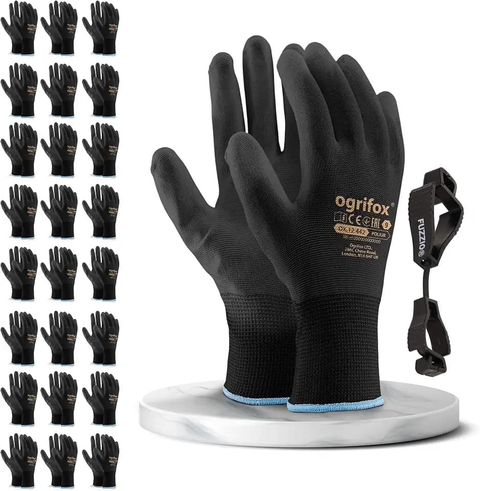 FUZZIO Unisex Ox-poliur_f Arbeitshandschuhe (24er Pack)