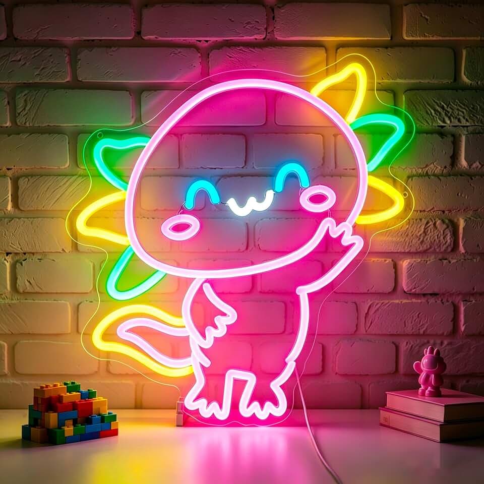 Axolotl Neon Sign Led Sign Neon Signs for Wall Decor Neon Lights