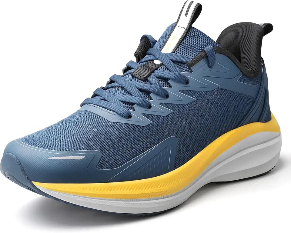 Men's Road Running Shoes Lightweight Cushioning Athletic Walking Sneakers - Comfortable Non Slip Jogging Outdoor Gym Workout Tennis Shoes Active5K