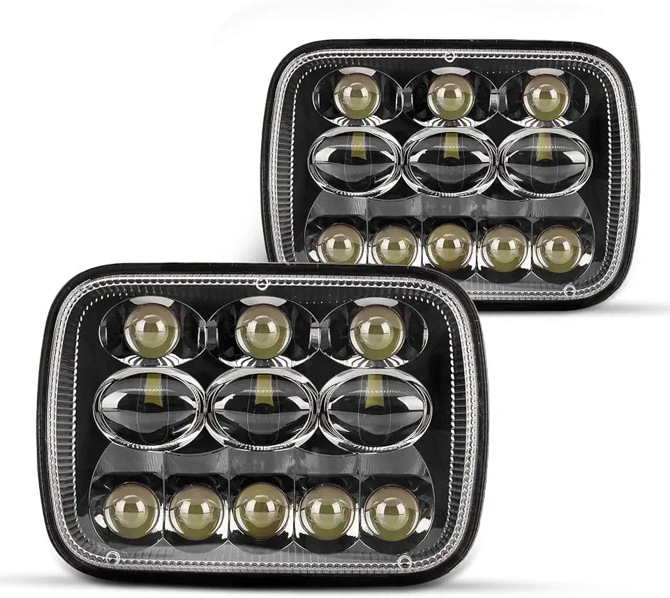 Torchbeam 7x6 5x7 Led Headlights 300% Brighter Upgraded Led Sealed Beam