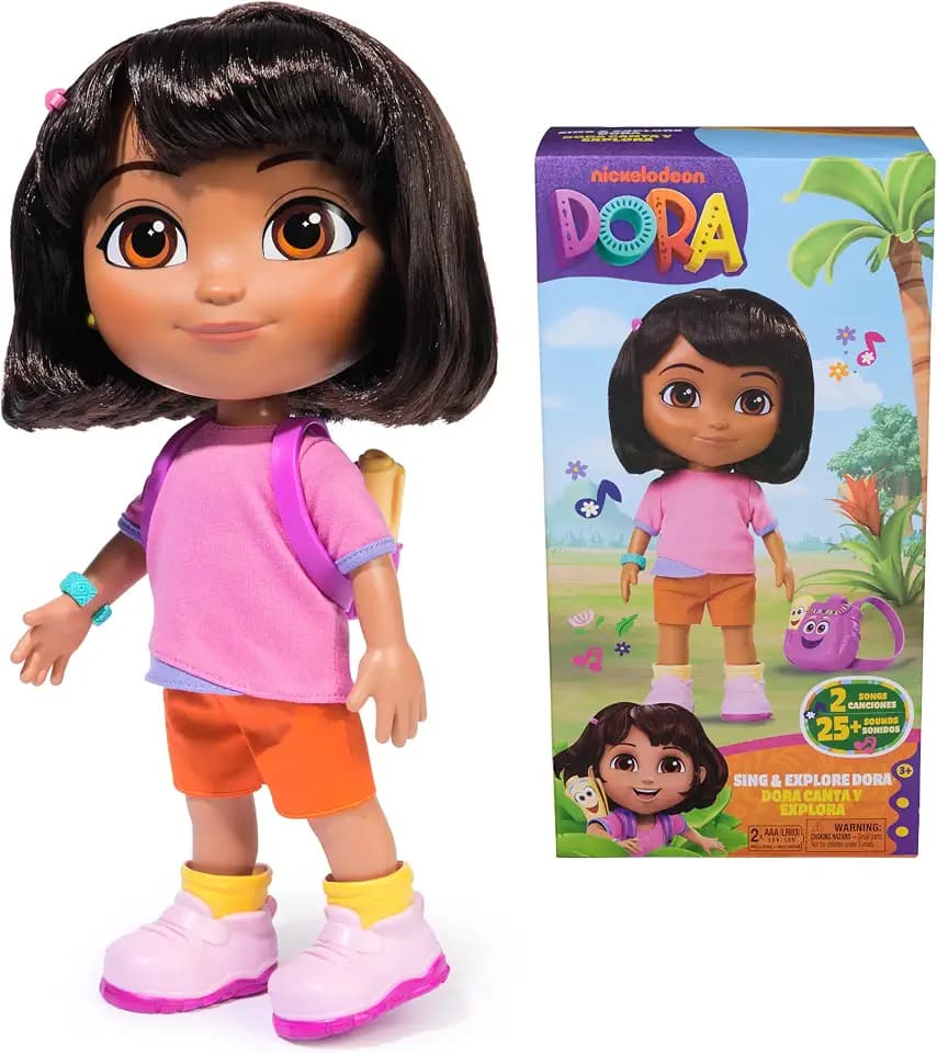 Dora Sing & Explore Interactive 12-Inch Doll with Music & Bilingual Phrases