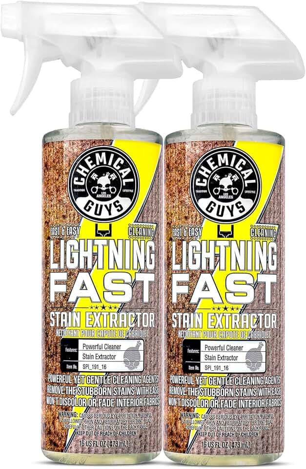 Chemical Guys, Lightning Fast Carpet & Upholstery Extractor, 16 oz, 2 Pack