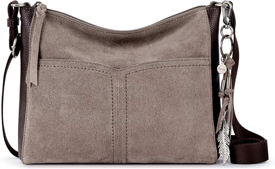 The Sak Alameda Leather Crossbody Purse - Leather Women's Handbag for Everyday & Travel - Cross Body Bag With Zipper
