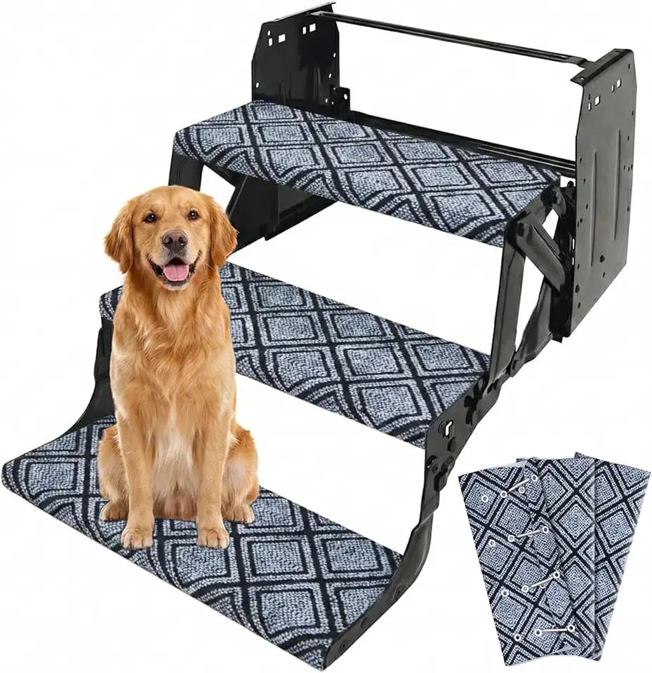 CircleRoad RV Step Covers 22 Inch 3 Pack Diamond RV Stair Covers Wrap