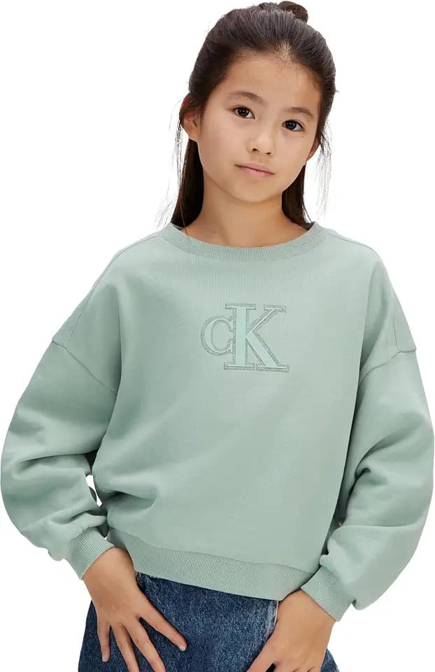 Calvin Klein Mädchen Ck Crewneck Sweatshirt Lvcksjb26g Andere Sweatshirts
