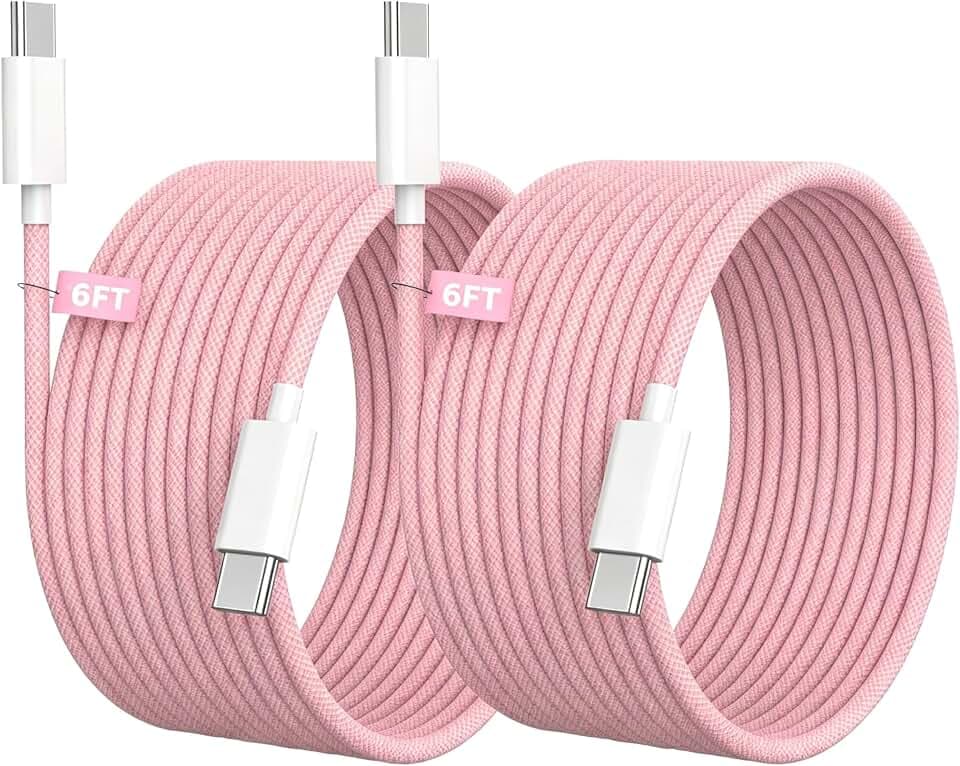 [Apple MFi Certified] USB C to USB C Cable 6FT for iPhone Duo 18 17 16 15