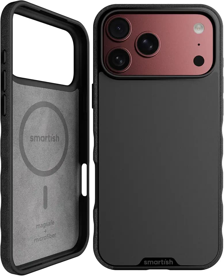 Smartish iPhone 18 Pro Max/17 Pro Max MagSafe Case, Gripmunk, Slim, Black