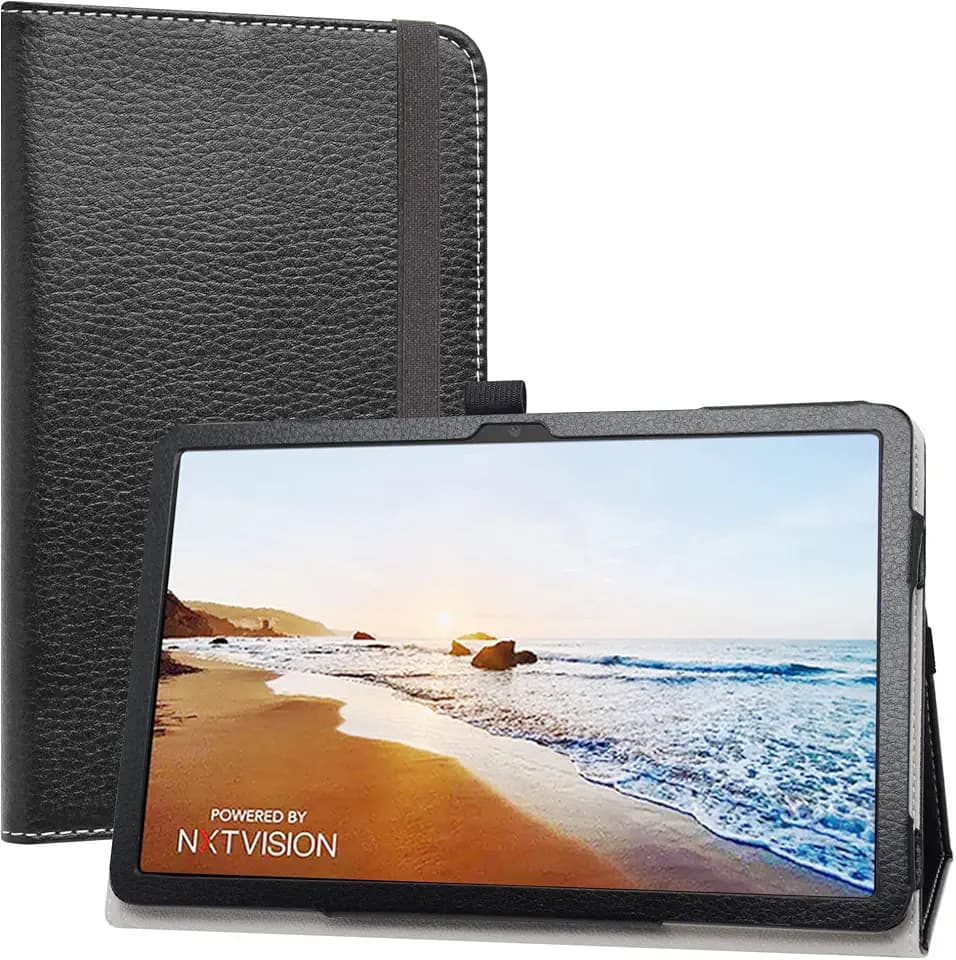 Compatible with TCL Tab 10 5G Case 9183W,Premium Vegan PU Leather Slim Folio Stand Cover for TCL Tab 10 5G 9183W Metro by T-Mobile 10.1" Tablet(Not fit TCL Tab Pro 5G TCL-9198S),Black